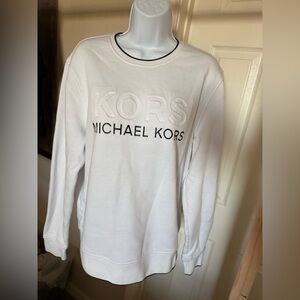 Michael Kors White Crewneck Sweater